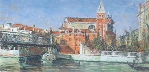Venedig, Blick Auf San Vidale Mit Palazzo Franchetti Und Ponte Accademia Venedig, Blick Auf San Vidale Mit Palazzo Franchetti Und Ponte Accademia