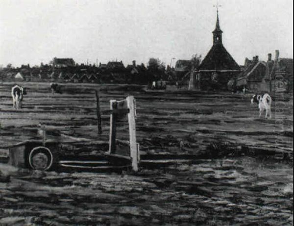 Auf Der Weide Vor Bretonischem Dorf - view 1