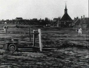 Auf Der Weide Vor Bretonischem Dorf Auf Der Weide Vor Bretonischem Dorf