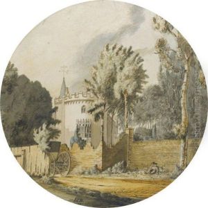 A View Of Strawberry Hill, Twickenham by Joseph Charles Barrow