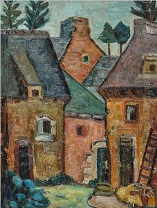 Farm Buildings by John Frederick Hunter