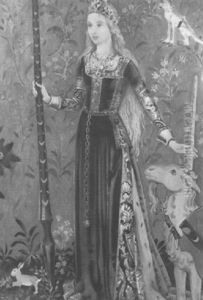 The Lady And The Unicorn by John Young Hunter