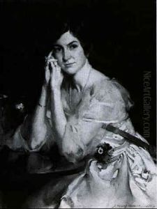 Portrait Of Mrs. John Churchill by John Young Hunter