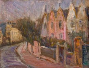 Street Scene by Leslie Hunter