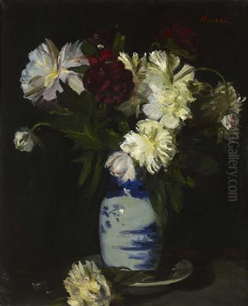 A Still Life Of Flowers In A Chinese Vase - view 1