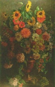 An Impressive Still Life Of Flowers by Mary Ethel Young Hunter
