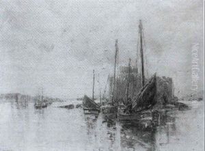 Sailing Boats At Anchor