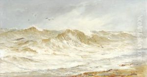 Wind And Rain, Hastingsbeach by W.H. Barrow