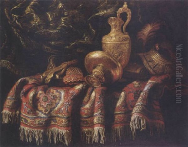 Stilleben Mit Prunkgefassen Und Teppichen - view 1