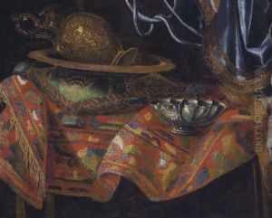 Natura Morta Con Pezzi Di Oreficeria Su Un Tappeto