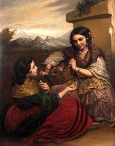 Two Spanish Peasant Girls by Frederick Yeates Hurlstone