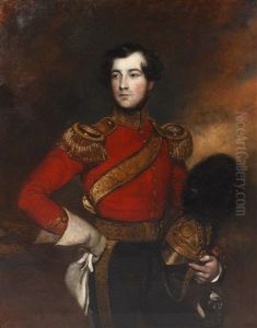 Portrait Of Lieutenant Charles Phillip De Ainslie by Frederick Yeates Hurlstone