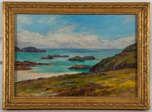 Louis Bosworth Hurt  On The West Coast Of Iona by Louis Bosworth Hurt