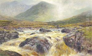 Glen Dochart (+ A Spate In Glen Sligachan, Skye; 2 Works) by Louis Bosworth Hurt