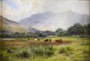 At Strathyre, Perthshire: A Passing Shower by Louis Bosworth Hurt