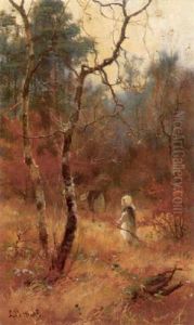 Autumn In The Woods by Louis Bosworth Hurt