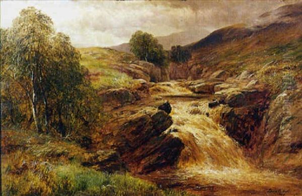 Mountainous Landscape With Stream - view 1