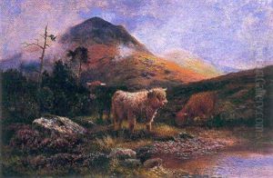 Taureau Des Highlands En Ecosse by Louis Bosworth Hurt