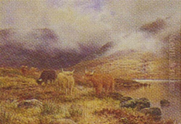 A Mountainous Landscape With Rolling Fog Next To A Lake - view 1