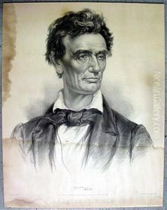 Abraham Lincoln From The Portrait Taken By Life By Charles A.barry, Springfield, Illinois, June 1860 by Sir Charles Barry