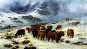 Through The Glen: The Mantle Of Winter (glencoe, Argyle) by Louis Bosworth Hurt