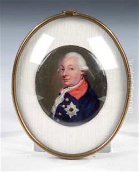 Portrait Von Carl Friedrich Markgraf Zu Baden Mit Schwarzem Adlerorden - view 1