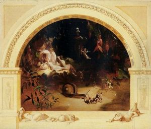Titania Asleep by Robert (Huskisson) Huskinson