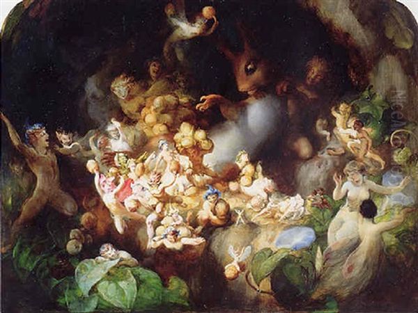 Titania's Elves Robbing The Squirrel's Nest - Midsummer Night's Dream - view 1