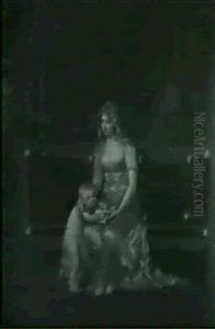 Portrait D'une Jeune Femme Et De Son Fils