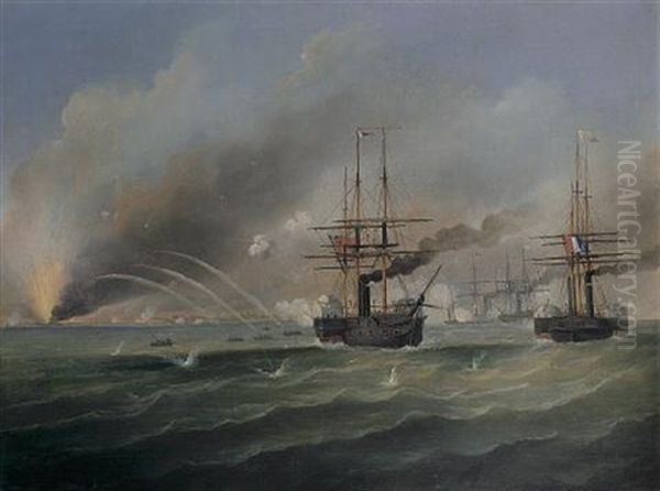 The Bombardment Of Odessa, 22nd April 1854 - view 1