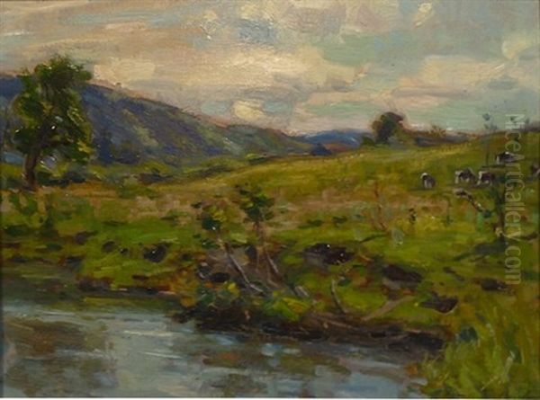 Cows In A Landscape - view 1
