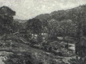 Spring Landscape by Frank Townsend Hutchens