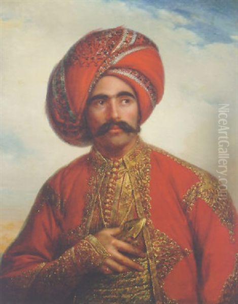 Portrait Of A Gentleman In Anglo-indian Costume - view 1