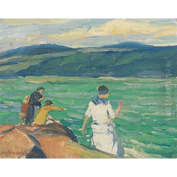 Fishing At Baie St. Paul - view 1