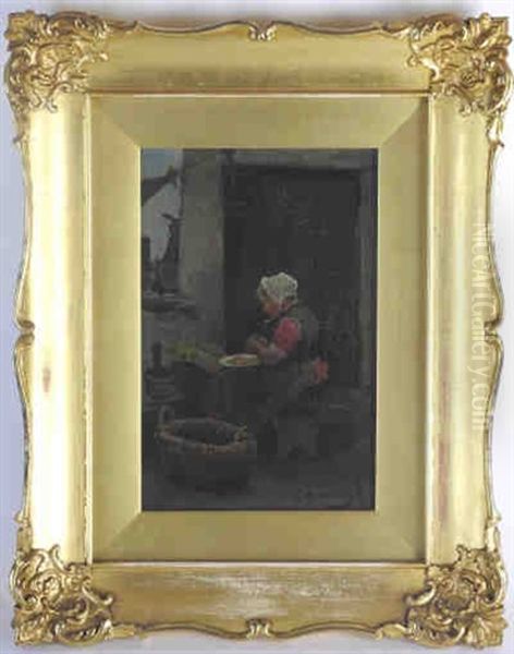 Auld Betty Johnston Baiting The Line - view 1
