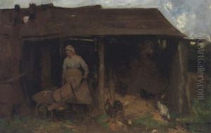 The Farmyard by Robert Gemmell Hutchison