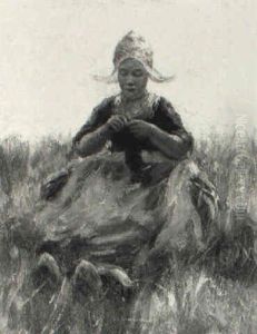 Volendam Fishergirl by Robert Gemmell Hutchison