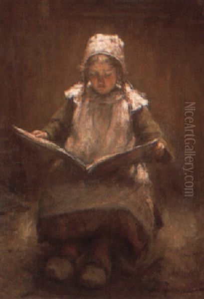 Dutch Girl Reading - view 1