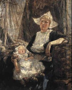A Volendam Mother by Robert Gemmell Hutchison