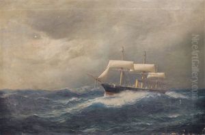 Kreuzerfregatte "bismarck" Im Indischen Ozean by Julius Huth