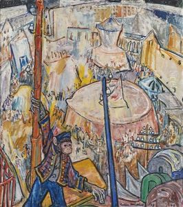 Oktoberfest Mit Affe by Julius Huether