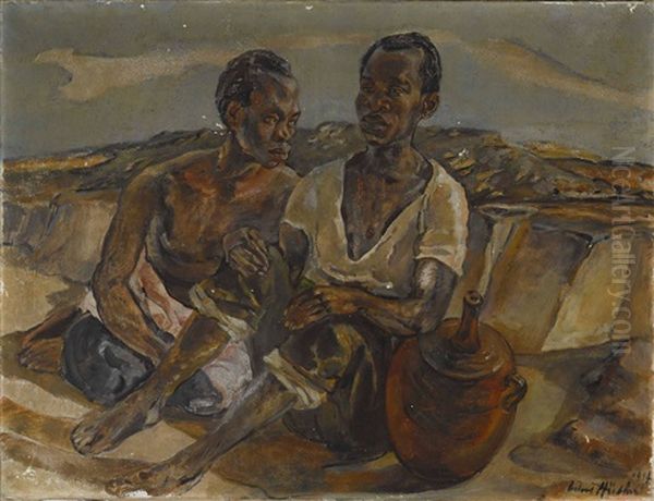 Sitzende Afrikaner - view 1
