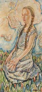 Portrait Der Eva Himmelstoss Auf Krokuswiese