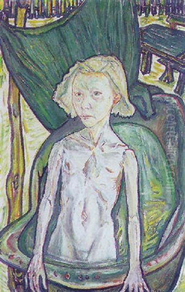 Junge Frau In Einer Wanne Sitzend - view 1