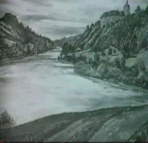 Kloster Melk-donau-. by Julius Huether