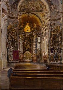 Blick In Die Asam-basilika Zu Osterhofen Blick In Die Asam-basilika Zu Osterhofen