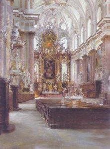 Innenansicht Der Klosterkirche In Furstenfeld by Rudolf Huthsteiner