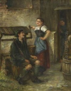 Belauscht by Arthur Hutschenreuter