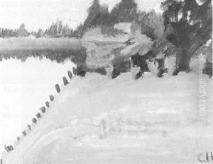 The Mooring Place, Pearl River, Mississippi by Charles Woodward Hutson