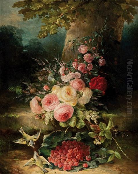 Fleurs Et Oiseaux - view 1